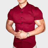 Ricardo - Kurzarm Slim Fit Hemd
