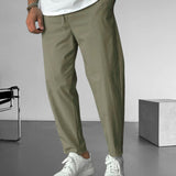 Pantalons Élegants à Cordon de Serrage