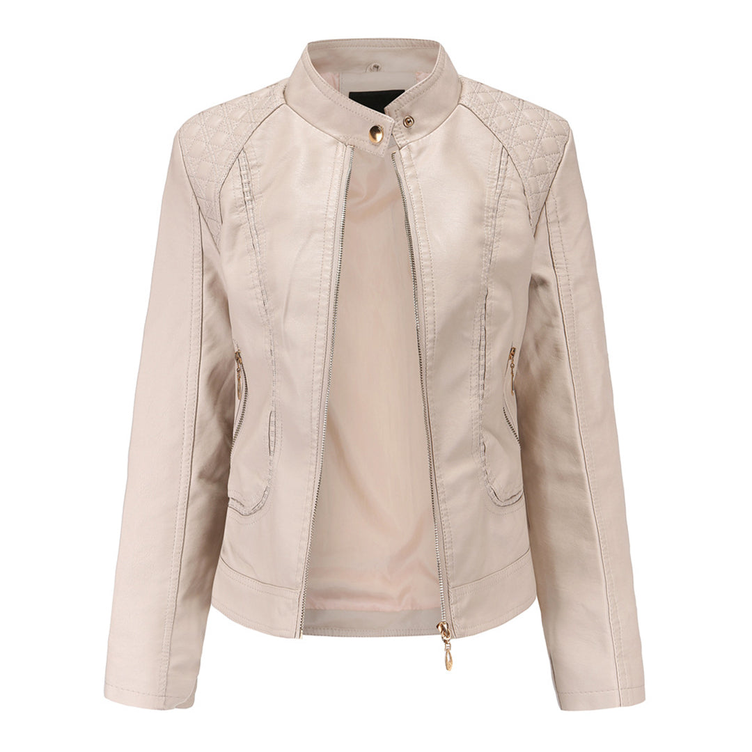 Gisela | Elegante Lederoptik-Jacke