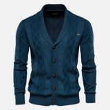 Francisco - Cardigan Argyle Mélange Doux