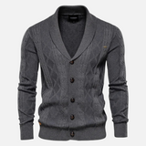 Francisco - Cardigan Argyle Mélange Doux