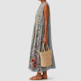 Hannelore | Ärmelloses Sommerkleid mit Blumen