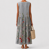 Hannelore | Ärmelloses Sommerkleid mit Blumen