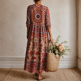 Verena™ | Elegantes Boho-Kleid mit orientalischem Mandala-Print