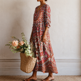 Verena™ | Elegantes Boho-Kleid mit orientalischem Mandala-Print
