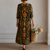 Anneli™ | Elegantes Boho-Kleid mit Ornament-Print