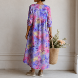 Brunhilde™ | Elegantes Boho-Kleid mit Aquarell-Farbverlauf