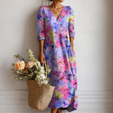 Brunhilde™ | Elegantes Boho-Kleid mit Aquarell-Farbverlauf