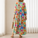 Lisbeth™ | Elegantes Boho-Kleid mit buntem Blumen-Print