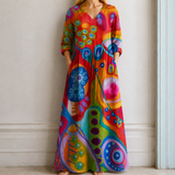 Miriam™ | Elegantes Maxikleid mit abstraktem Kunst-Muster