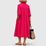 Juliette™ | Elegantes Midikleid im Blusenschnitt in Pink
