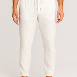 Pantalons pour hommes avec cordon - Blanc