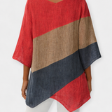 Beatrice™ | Fliessende Tunika mit Color-Block-Muster