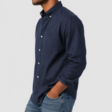 Bertrand | Chemise Oxford Manches Longues Poche Poitrine