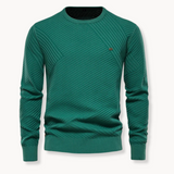 Miguel - Pullover mit Rundhalsausschnitt und Rippstruktur