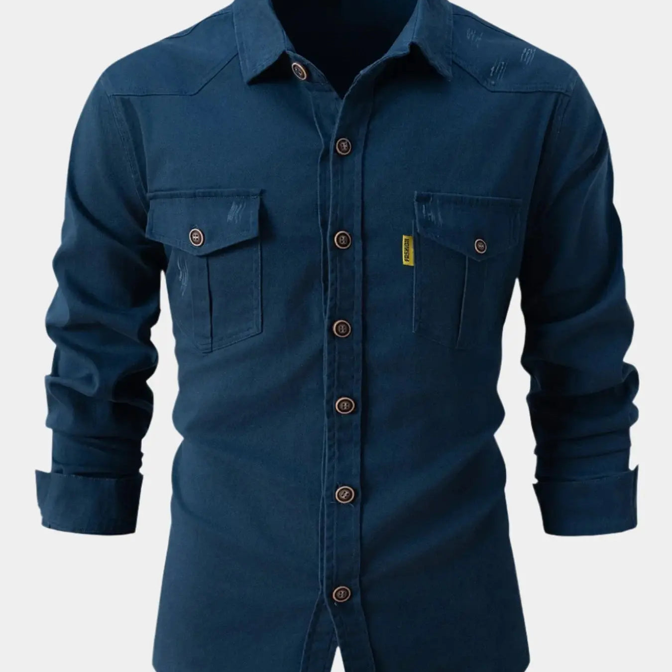 Chemise en Mélange de Denim - Boutons