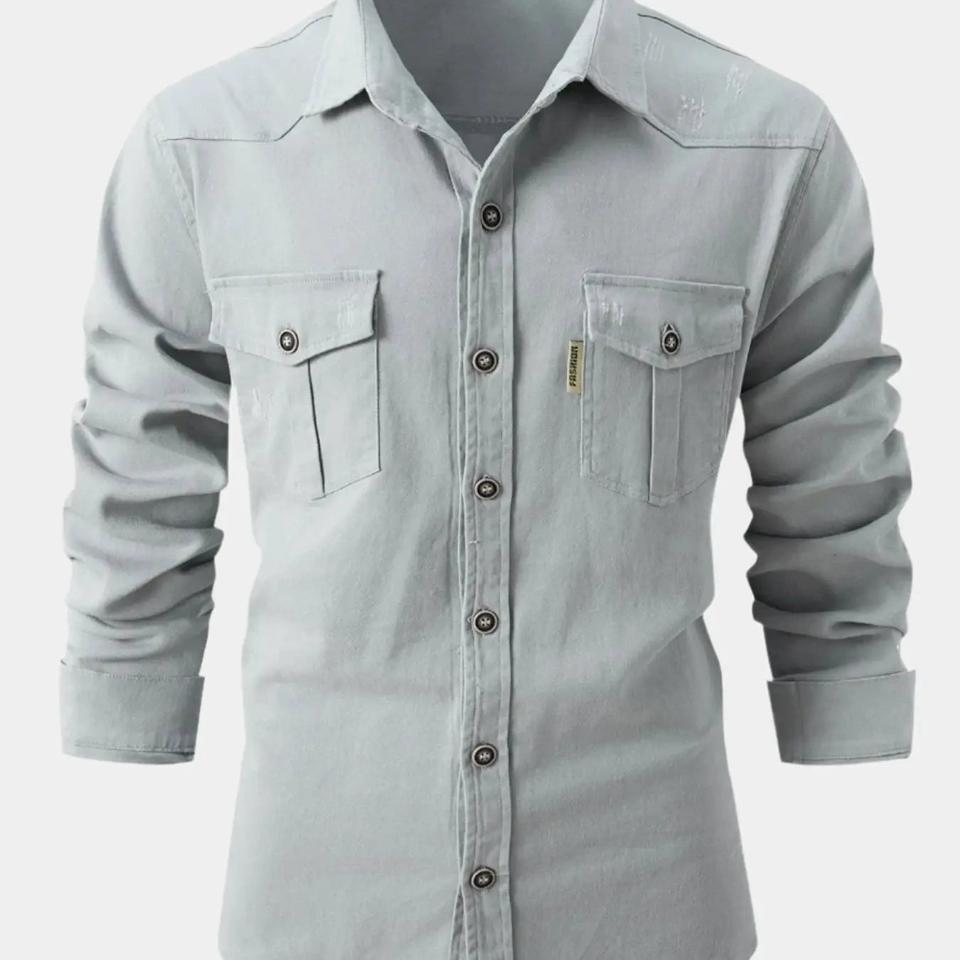 Chemise en Mélange de Denim - Boutons