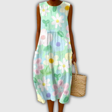Isabella | Leichtes ärmelloses Sommerkleid