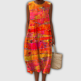 Elizabeth | Leichtes ärmelloses Sommerkleid