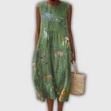 Sara | Leichtes ärmelloses Sommerkleid