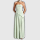 LINA | Trägerloses Maxikleid mit Hohem Schlitz