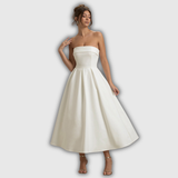 ANNE | Stilvolles Midi-Kleid mit Schulterfreiem Ausschnitt
