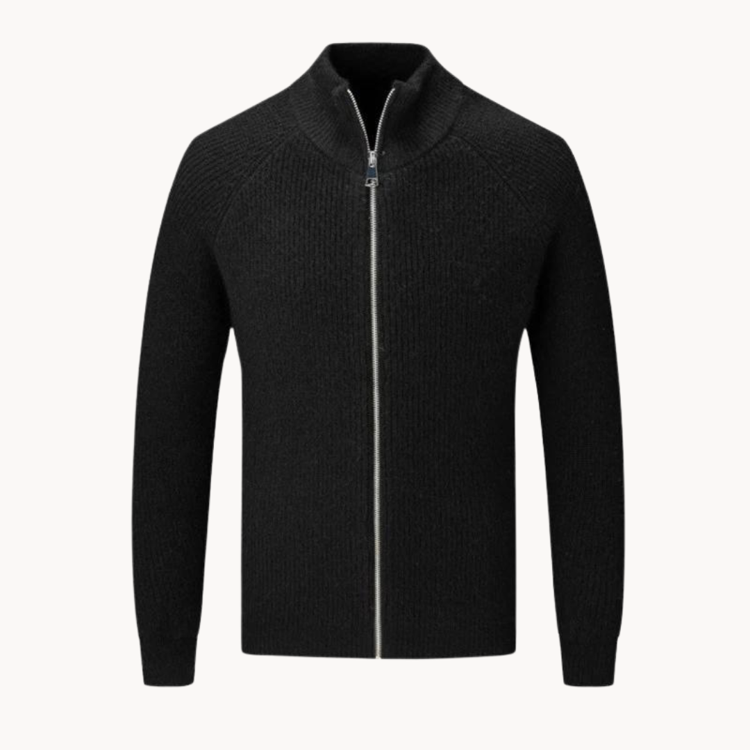 Artur - Veste en Tricot avec Fermeture Éclair