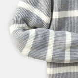 Constantino - Pulli Mi-Zip Gestreift