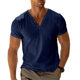 Henley-Shirt - Slim Fit Bewegung