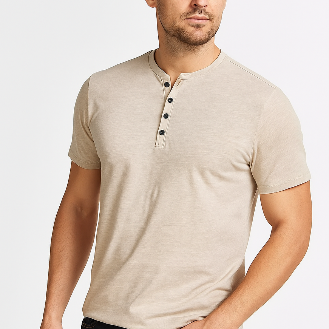 Chemise Henley - Col Boutonné