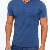 Henley-Shirt - Mit Knopfkraagen