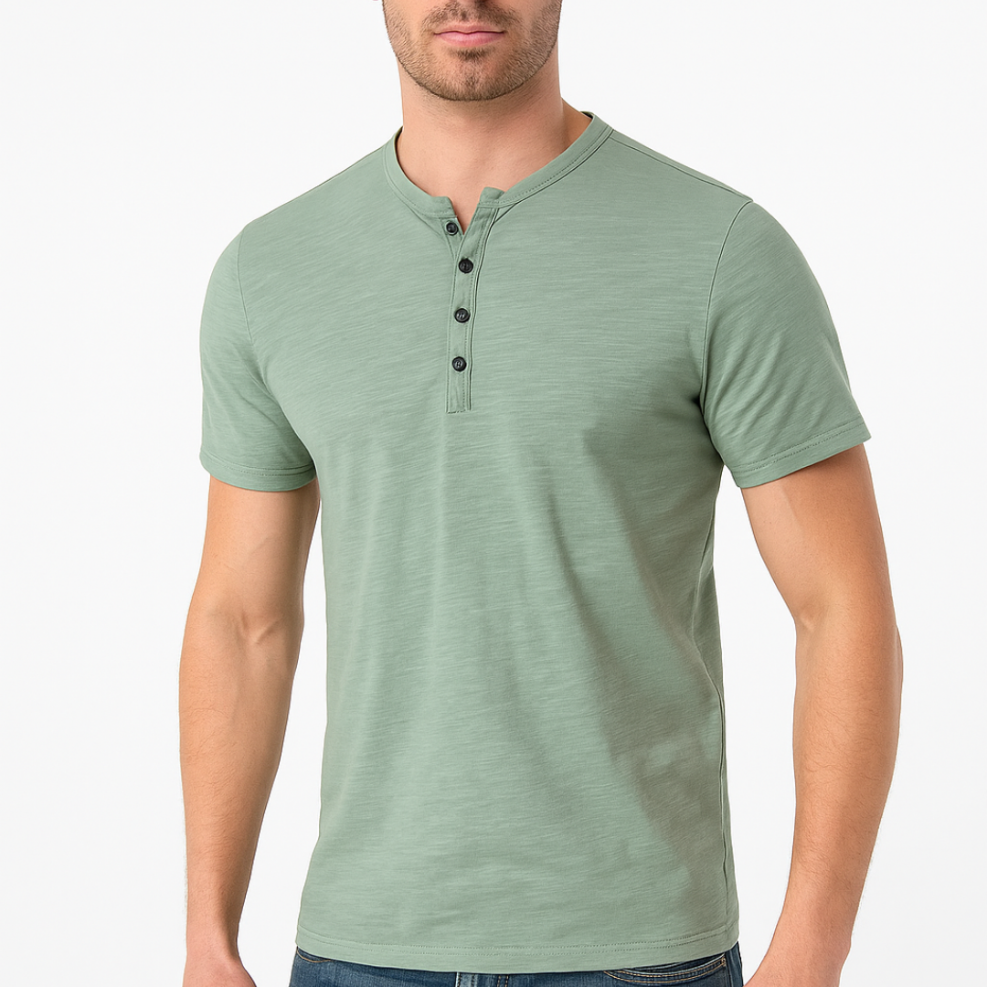 Chemise Henley - Col Boutonné