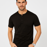 Henley-Shirt - Mit Knopfkraagen