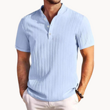 Henley-Hemd - Kurze Knopfleiste