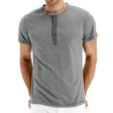 T-Shirt Henley - Maille Douce Col