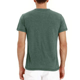 T-Shirt Henley - Weiches Gewebe mit Kragen