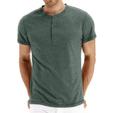T-Shirt Henley - Weiches Gewebe mit Kragen