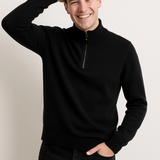 Pullover aus Strick - Halb-Zip