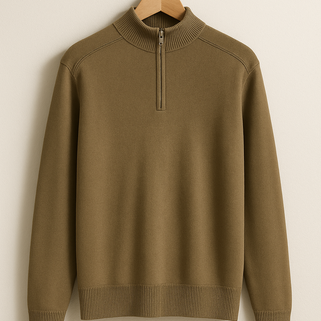 Pull en Maille - Demi-Zip