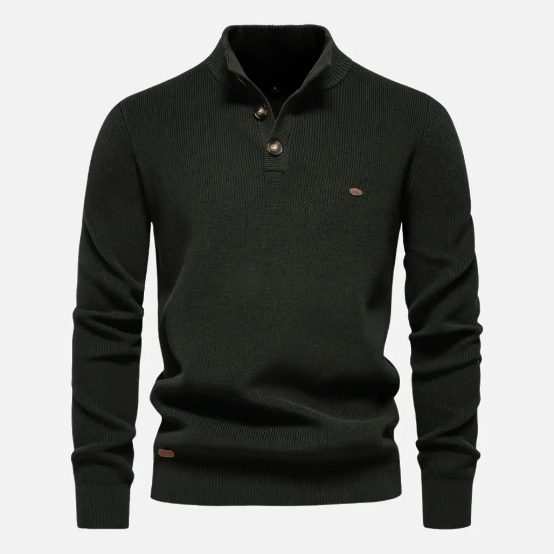Constantino - Pull Maille Col Montant