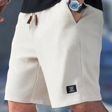Vincent | Short Maille Gaufrée Taille Élastique