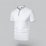 Arthur | Collarless Polo Shirt