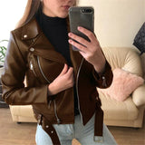 Drune | Lederjacke Mit Herbst-Winter Wärme Für Frauen