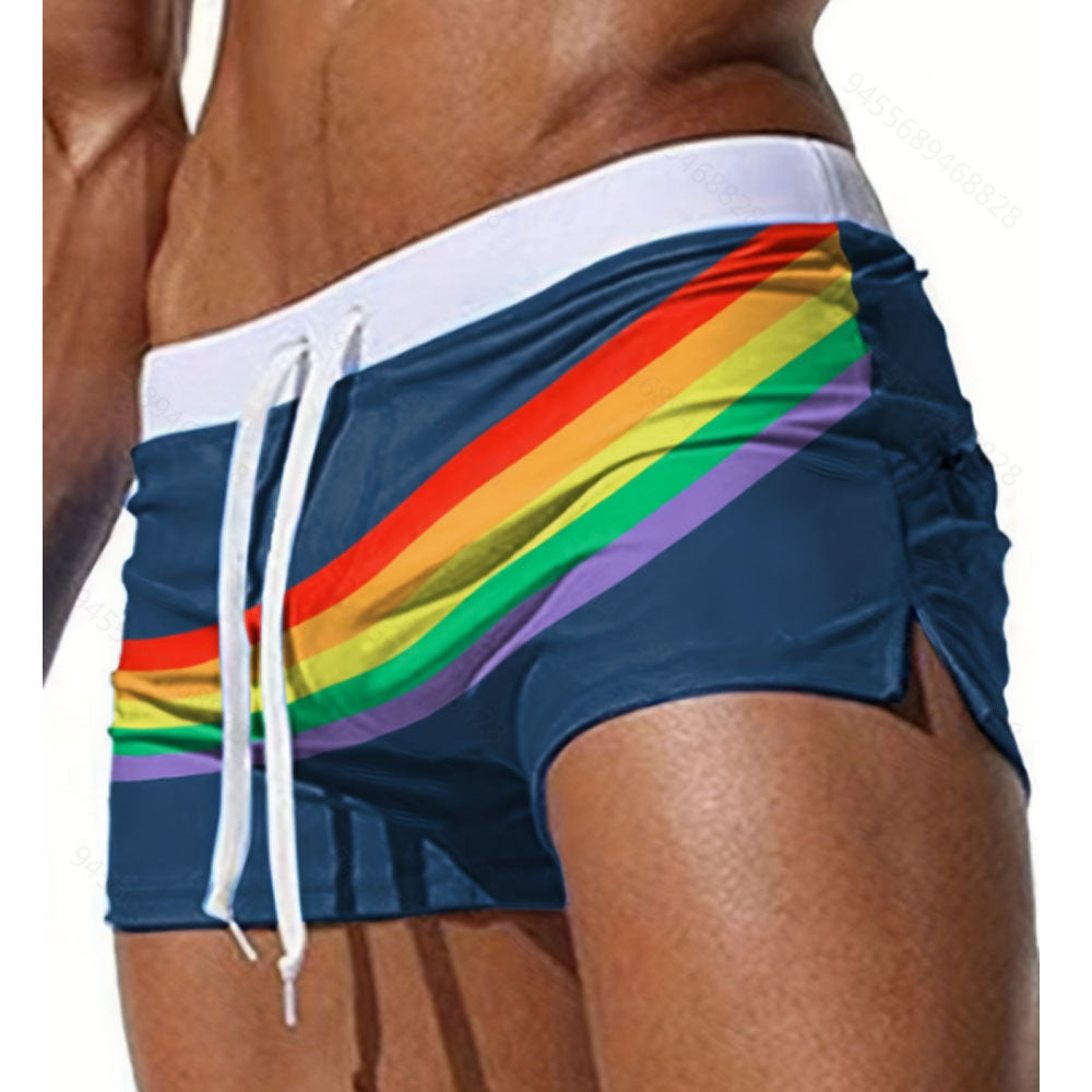 Cazel | Regenbogen Sport Badehose