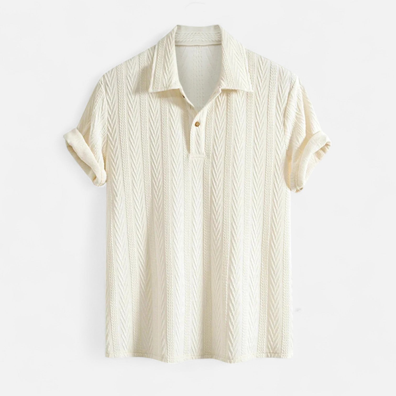 Chemise Polo - Col en Maille Jacquard