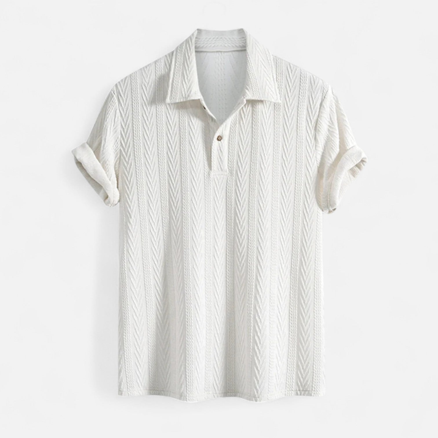 Chemise Polo - Col en Maille Jacquard