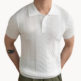 Polo - Strukturierter Jacquard-Mix