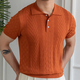 Polo - Strukturierter Jacquard-Mix