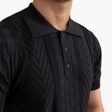 Polo - Strukturierter Jacquard-Mix
