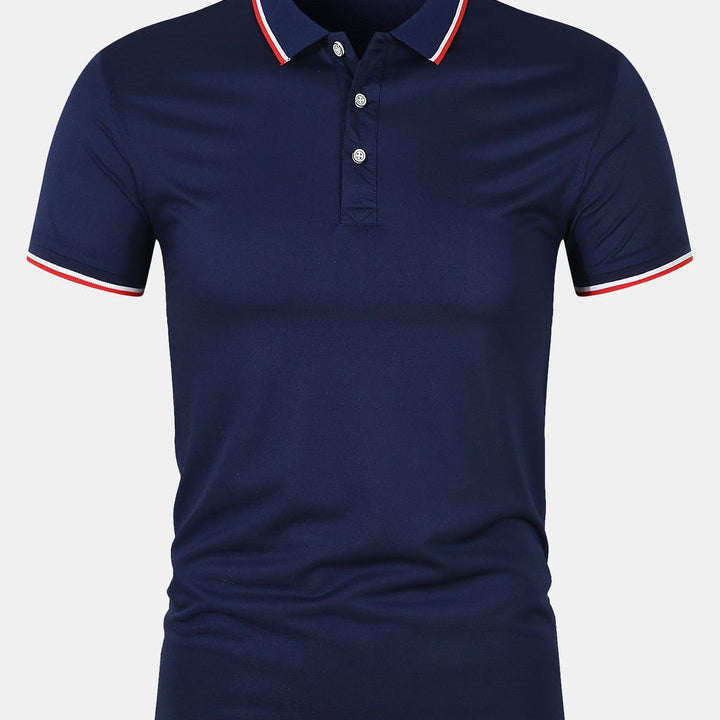 Chemise Polo - Fermeture à Bouton Maille
